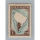ARGENTINA 1935 GJ 761 ESTAMPILLA NUEVA CON GOMA RAYADO HORIZONTAL U$ 50 +  VARIEDAD ISLA EN EL PACIFICO !!!